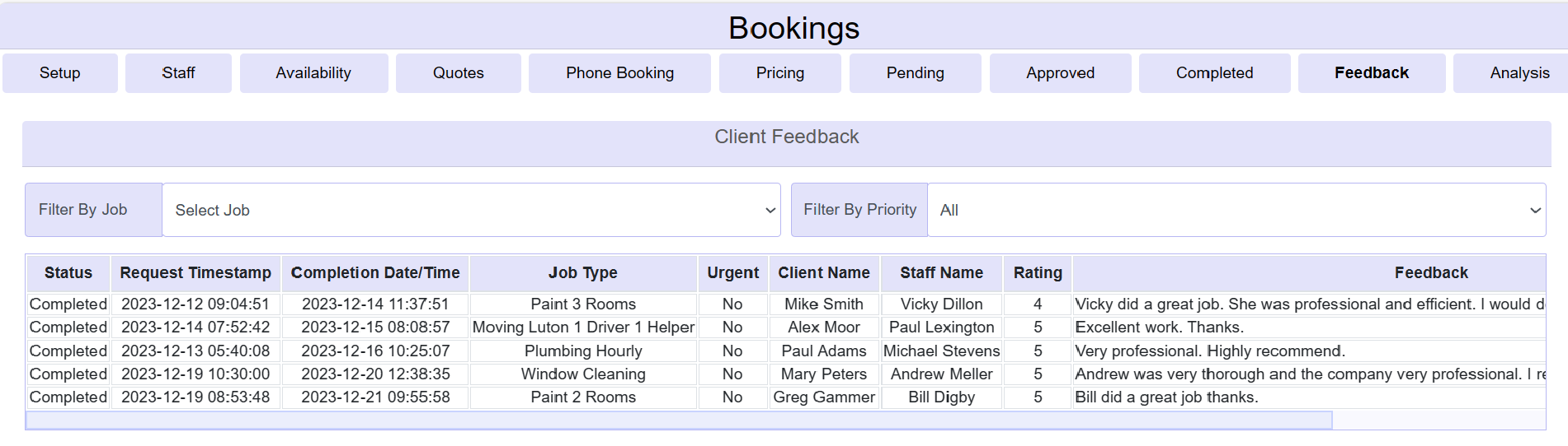 online-bookings-feedback