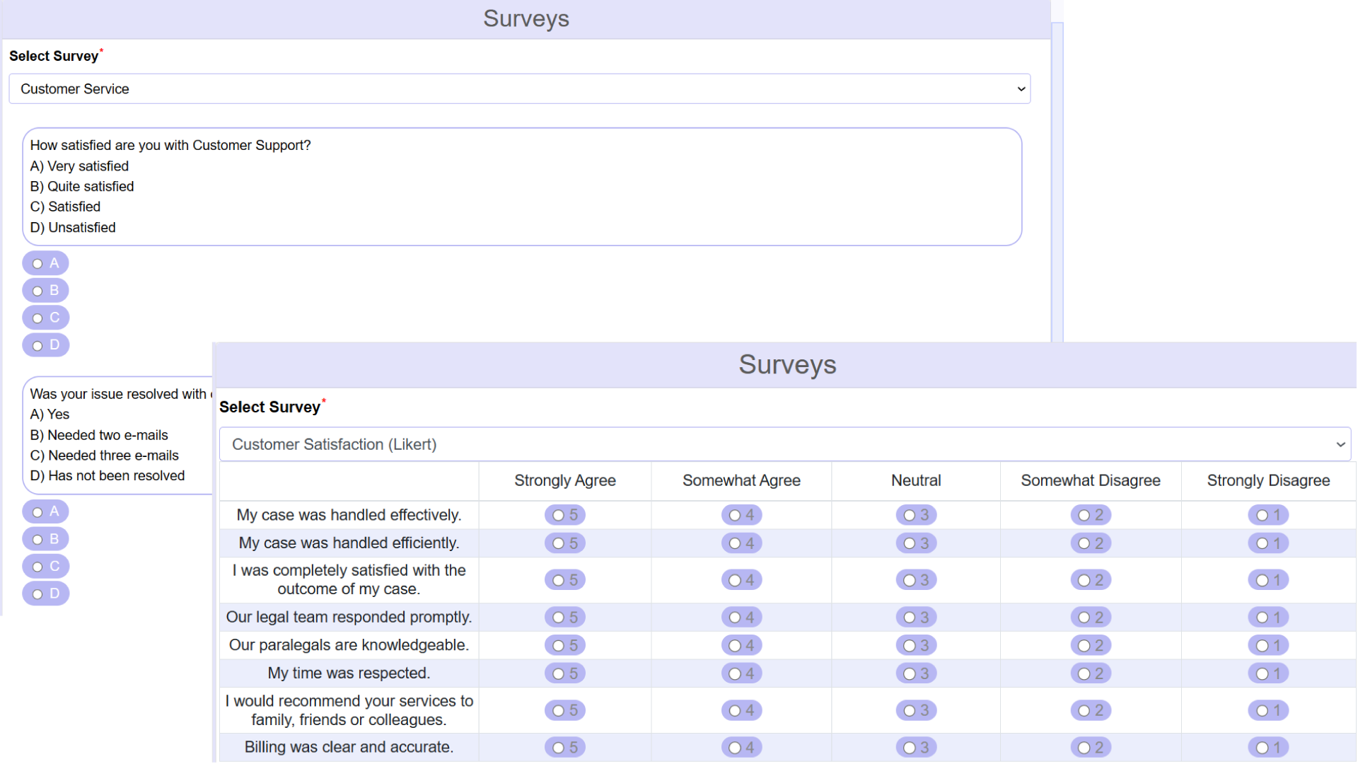 surveys